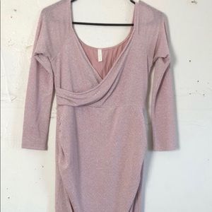 Pinkblush [maternity] light pink maxi dress